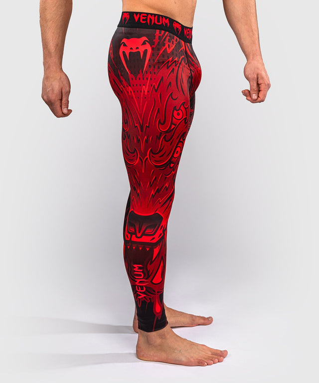 Venum Compressiebroek Wolf Atak - Zwart/Rood