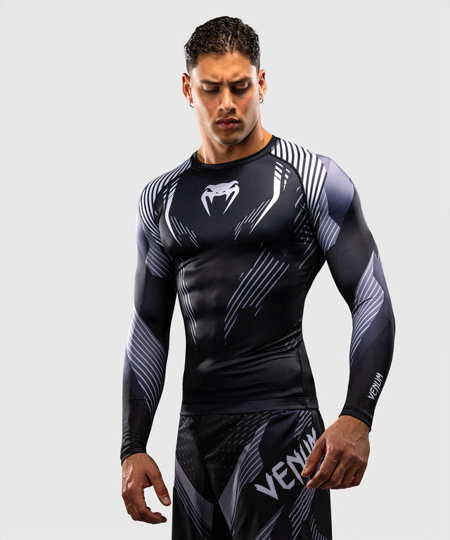 Venum Rashguard No-Gi 6.0 Long Sleeves – Black/White
