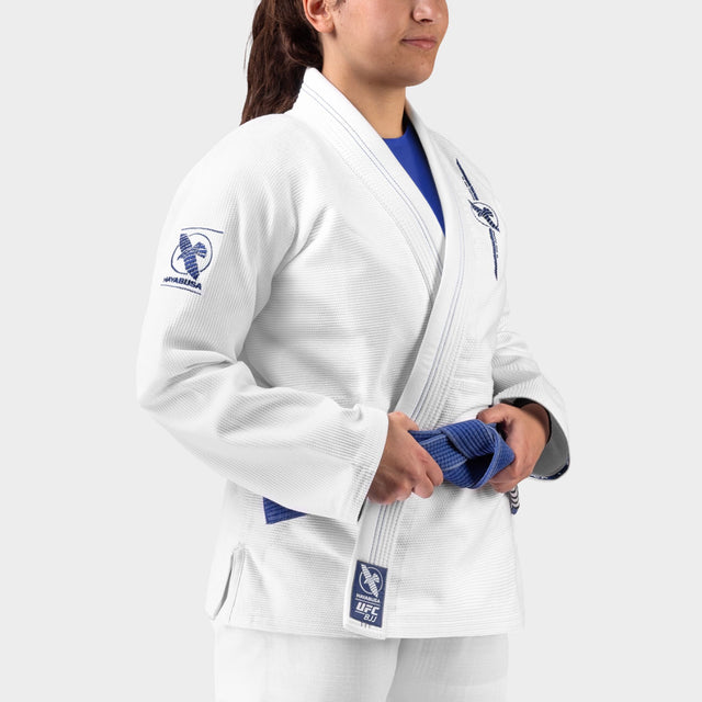 Kimono de BJJ Hayabusa x UFC Jas Lightweight Mujer - Blanco