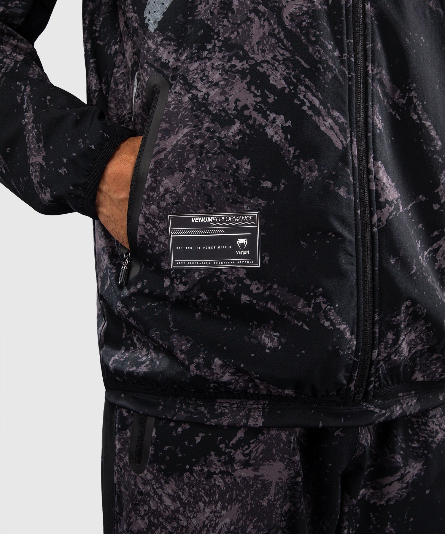 Venum Trainings-Jacke Rage & Workout – Schwarz/Grau