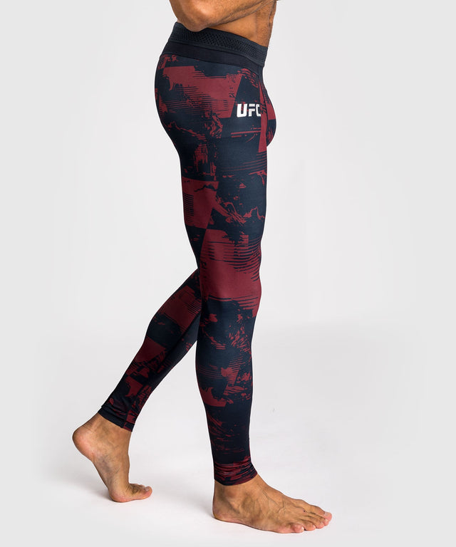 Venum UFC Kompressionshose Zenith – Marineblau/Bordeaux/Silber