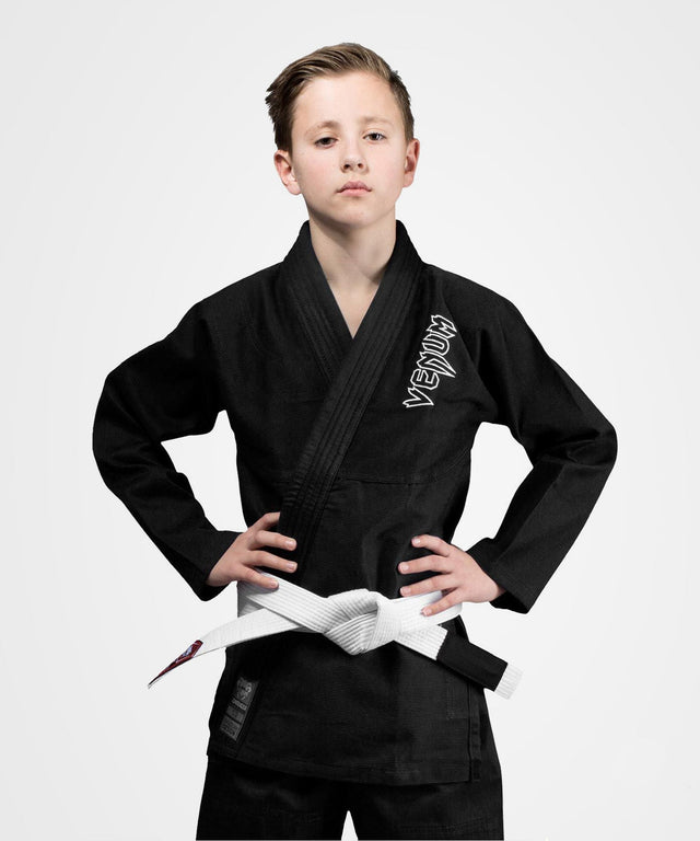 Kimono de BJJ Venum Contender – Negro Niños