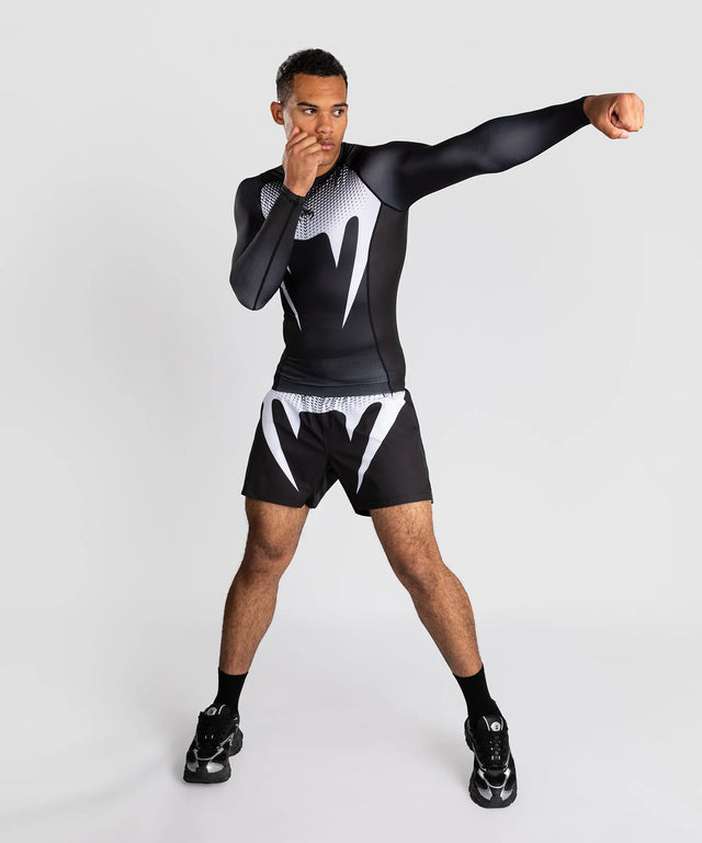 Rashguard Venum No Gi Maniche Lunghe – Nero/Bianco