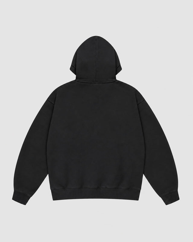 Caged Hoodie Varsity – Schwarz