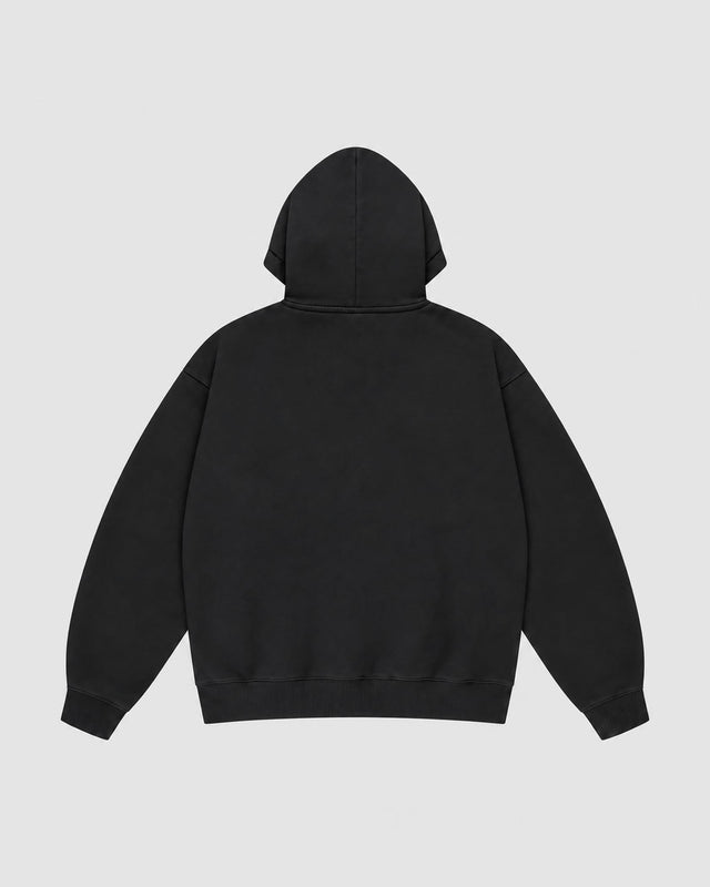 Caged Hoodie Varsity – Schwarz