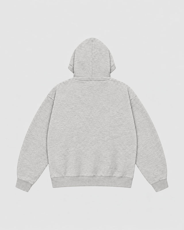 Sweat à capuche Caged Varsity – Gris Mélange
