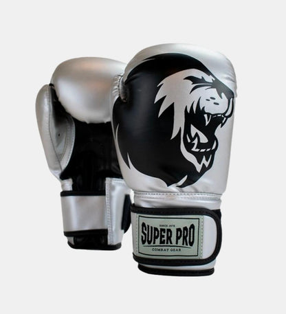 Gants de boxe Super Pro Talent Kids - Argent/Noir