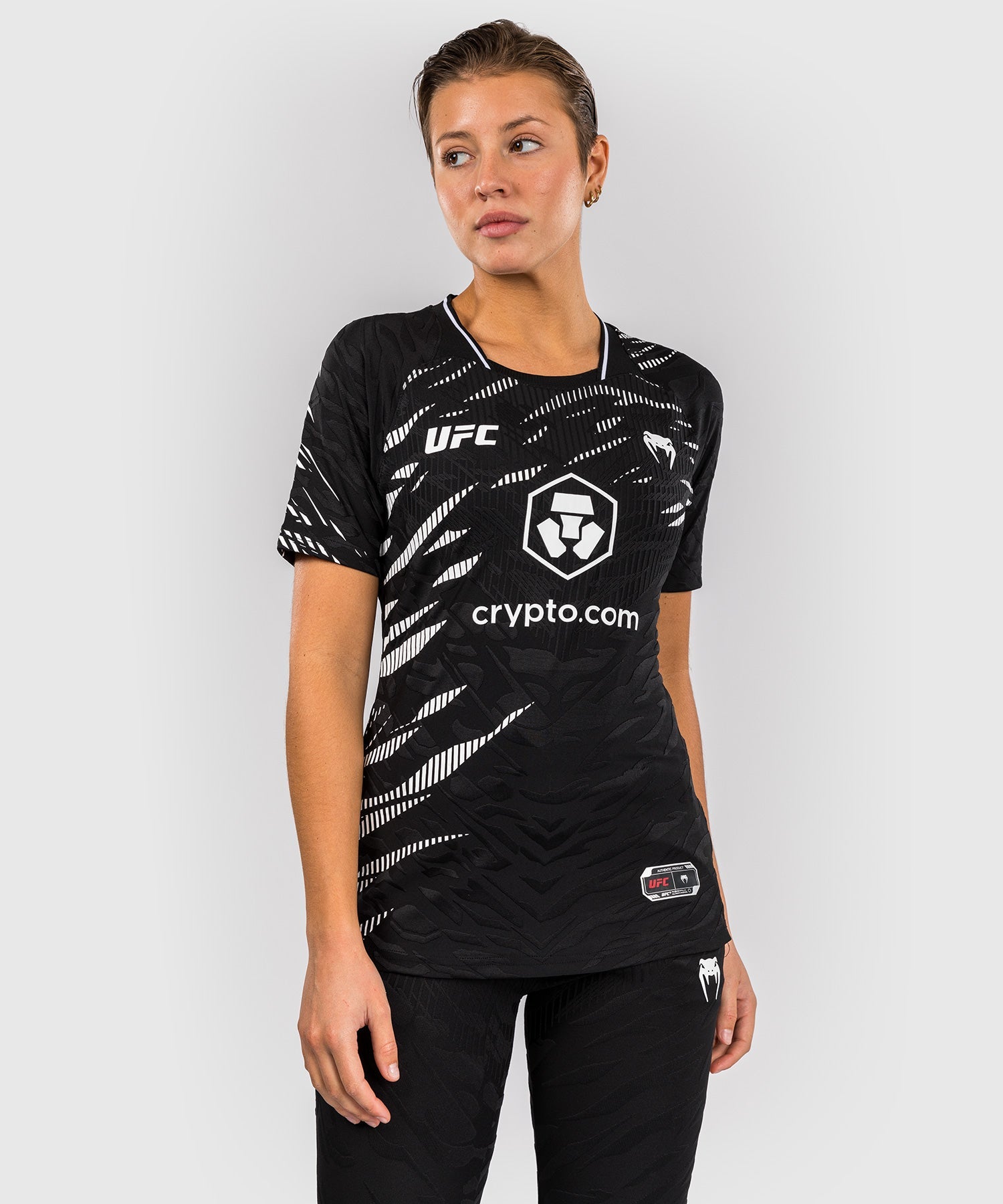 T-shirt UFC Venum Fusion Fight Night – Donna Nero