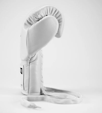 Gants de boxe Caged 'X Series' avec laçage - Blanc/Noir