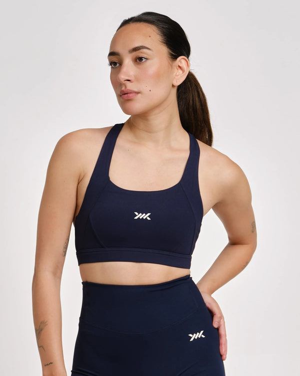 Brassière de sport Caged Essential – Bleu marine