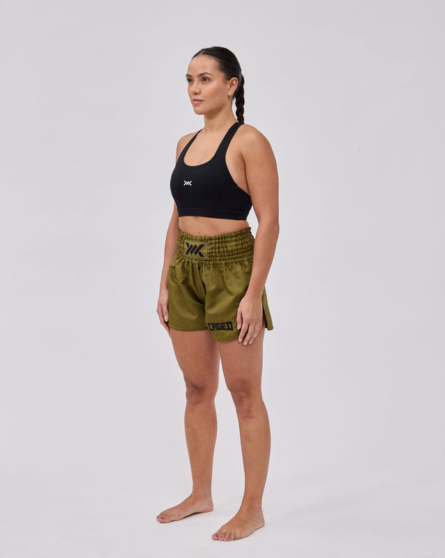 Pantalones de Muay Thai Caged Classic – Verde claro