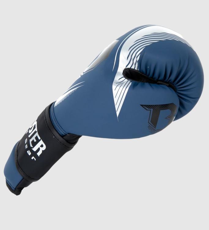 Gants de boxe Booster Bangkok - Bleu/Argent/Noir