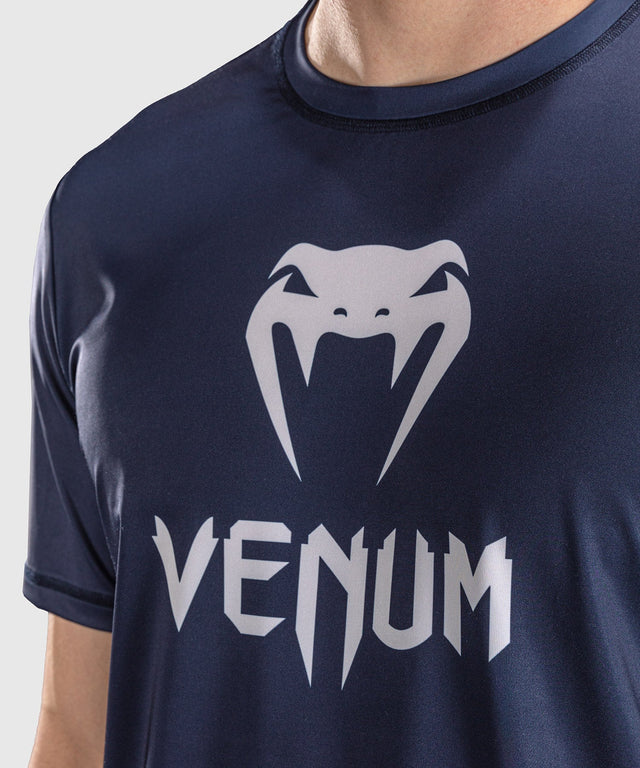 Camiseta Venum Classic Dry Tech – Azul marino/Blanco