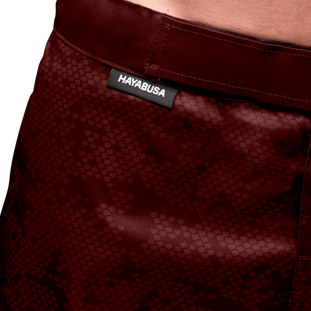 Pantalones de MMA Hayabusa Hex Mid-Thigh – Burdeos