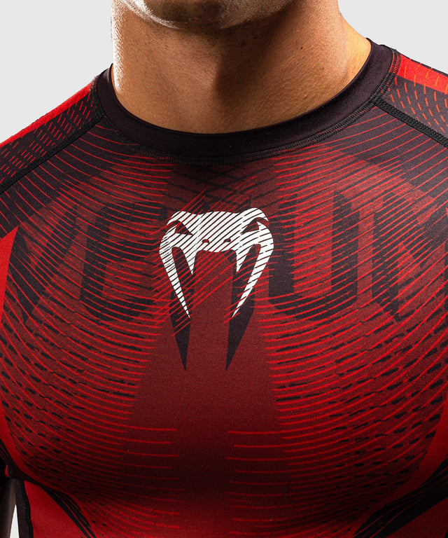 Rashguard Venum Galactic 3.0 Maniche Corte – Rosso/Argento
