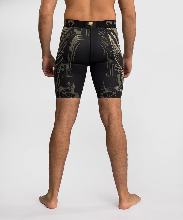 Venum Invader Compression Shorts - Black/Sand