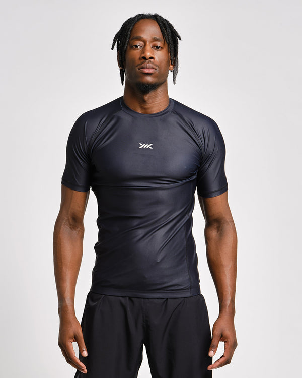 Rashguard Caged Tactical Mangas Cortas – Negro