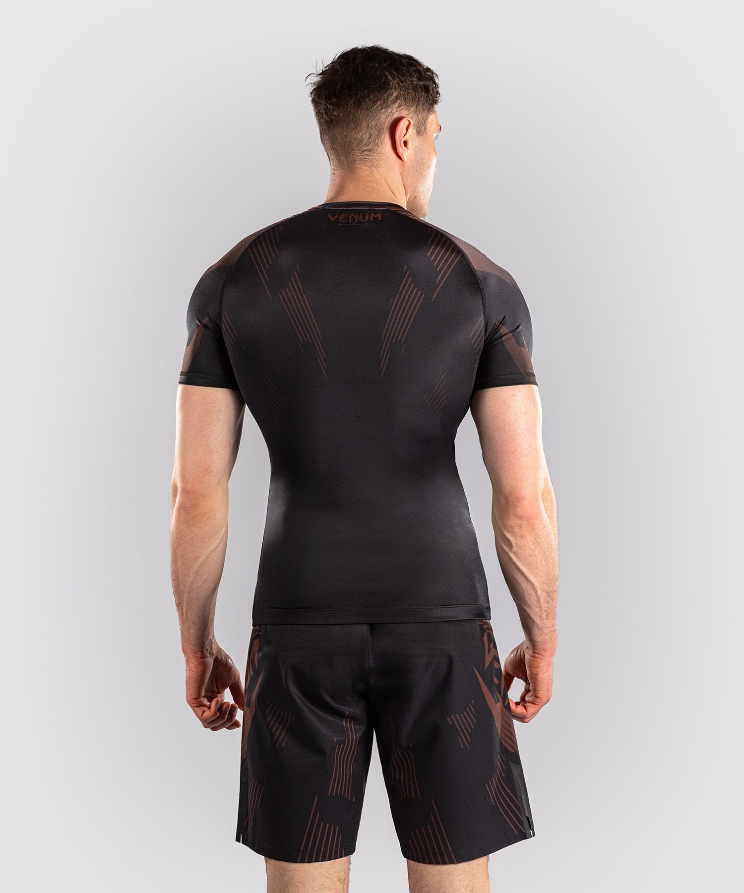 Venum Rashguard No-Gi 6.0 Kurzarm – Schwarz/Braun
