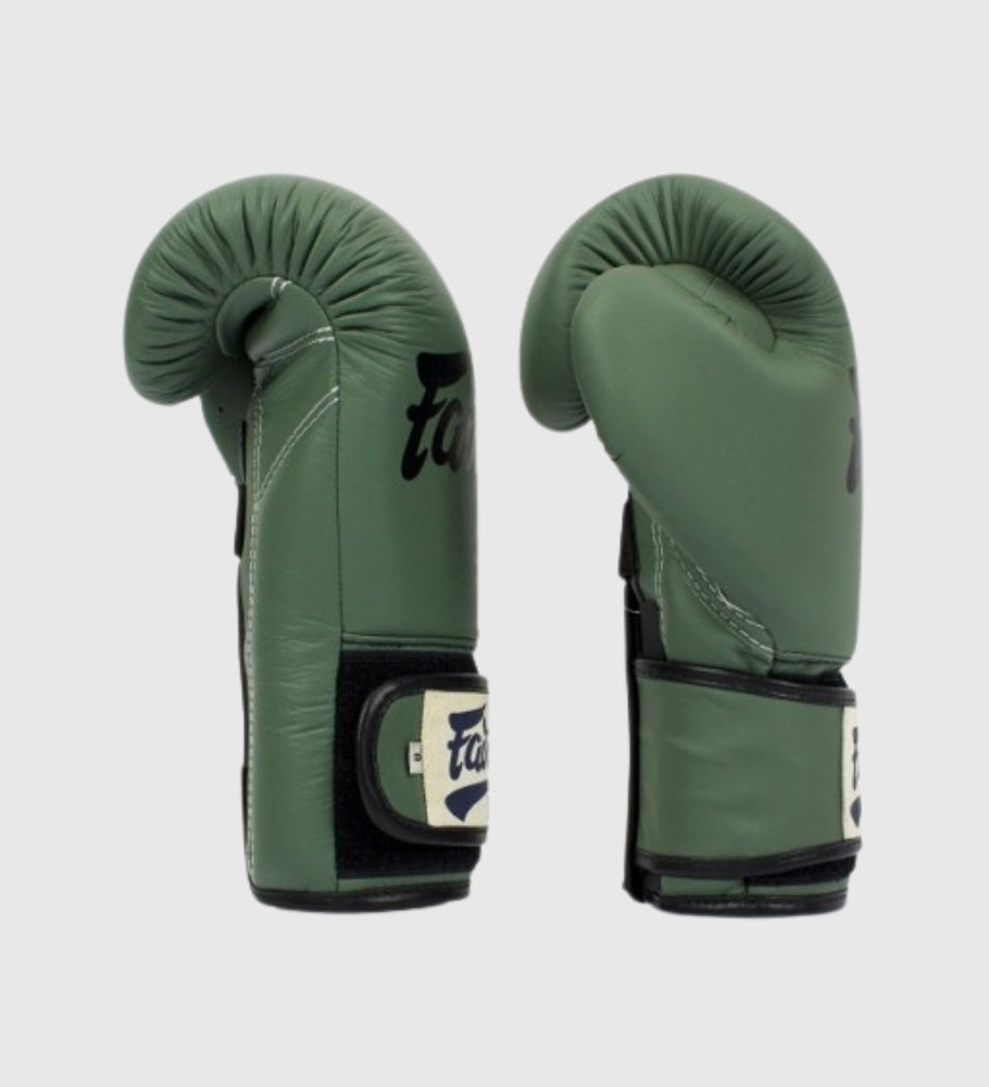 Gants de boxe Fairtex BGV11 'F-Day' - Vert kaki