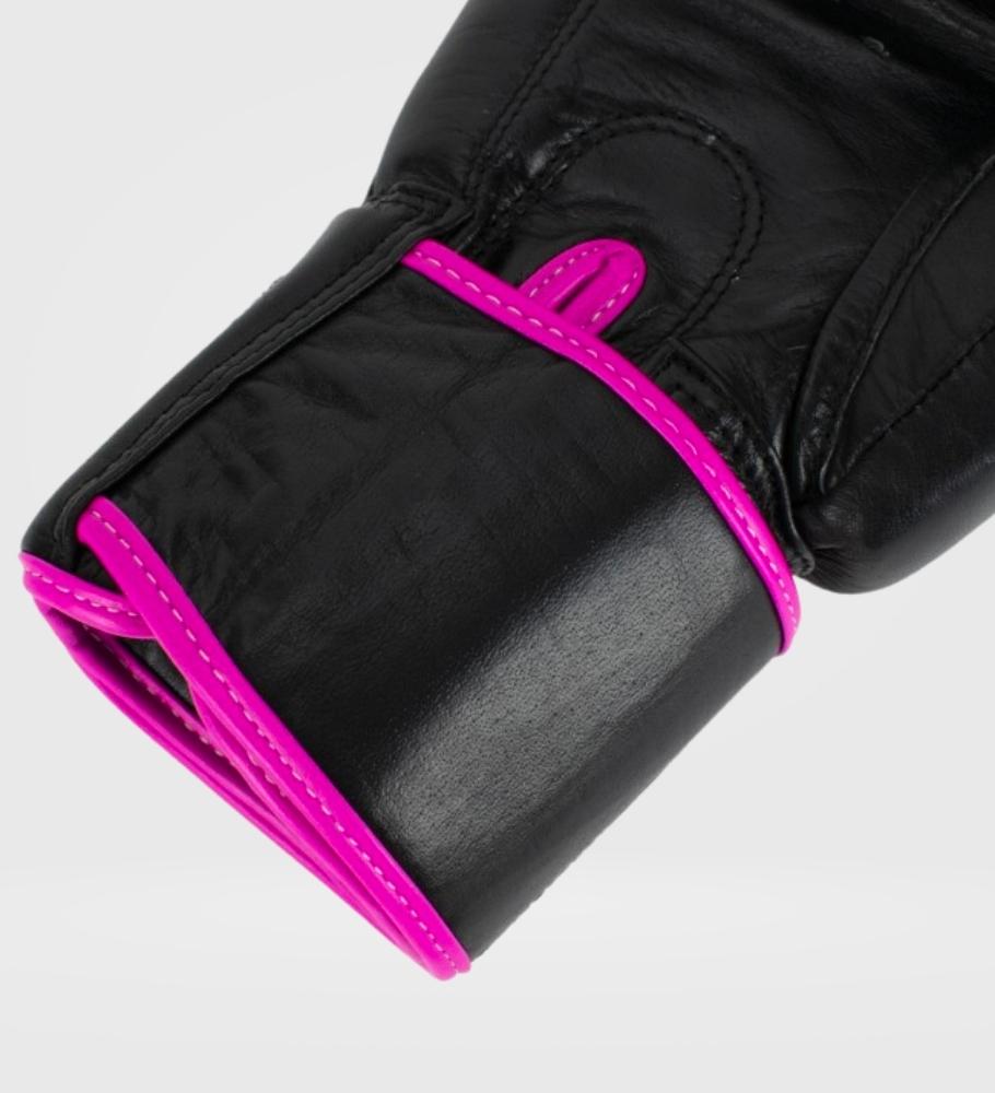 Gants de boxe Super Pro Warrior - Noir/Rose