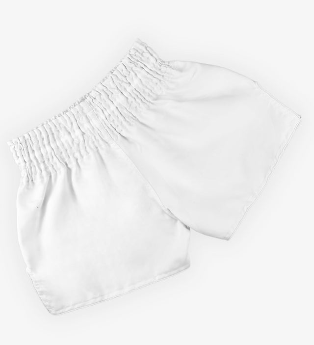 Shorts de Muay Thai Caged Classic – Blanc