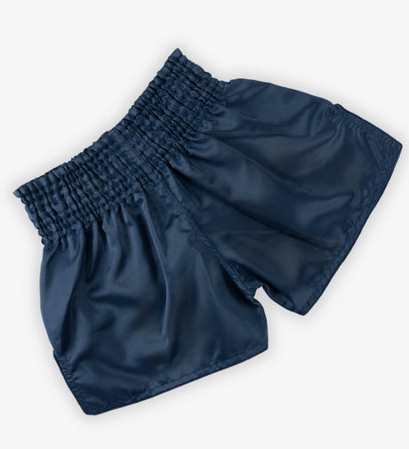 Caged Muay Thai Shorts Classic - Navy Blauw/Wit vrouw