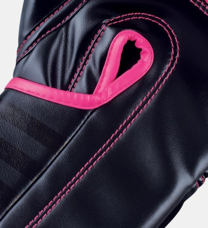 Gants de boxe Adidas Hybrid 80 - Noir/Rose