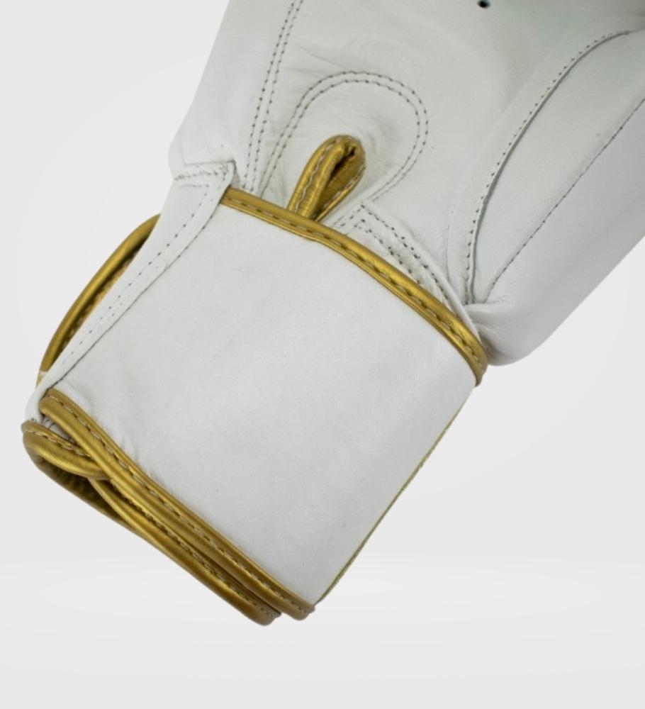 Gants de boxe Super Pro Warrior - Blanc/Doré