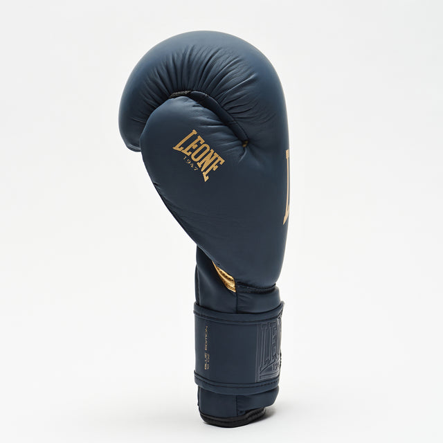 Guantoni da boxe Leone GN059B – Blu navy/Oro