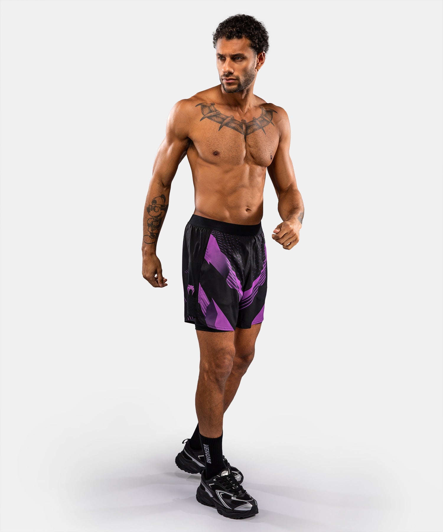 Pantaloncini a compressione Venum No-Gi 6.0 – Nero/Viola