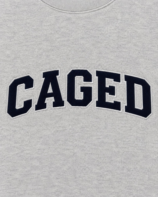 Sweat à capuche Caged Varsity – Gris Mélange