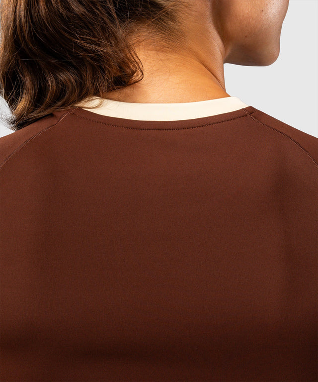 Rashguard Venum Viper Manches Courtes Femme – Marron
