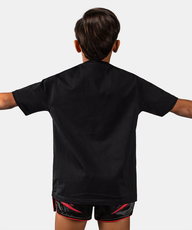 Camiseta Venum Attack Niños - Negro/Rojo
