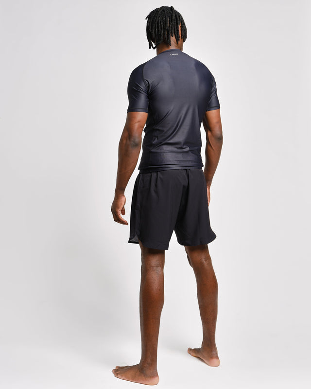 Rashguard Caged Tactical Mangas Cortas – Negro
