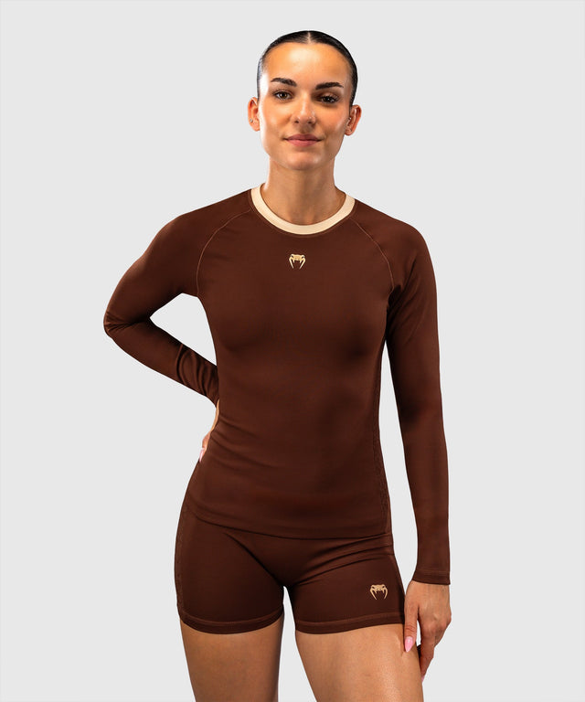 Rashguard Venum Viper Manches Longues Femme – Marron