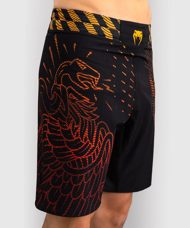 Venum MMA Shorts Quetzal Fury - Zwart/Rood/Goud