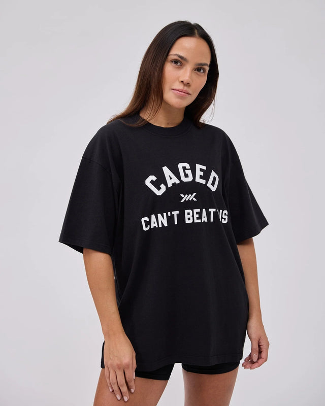 T-shirt Caged Club – Nero