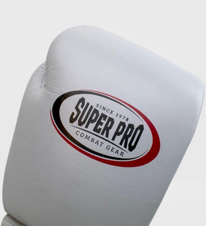 Gants de boxe Super Pro Thai Pro - Blanc