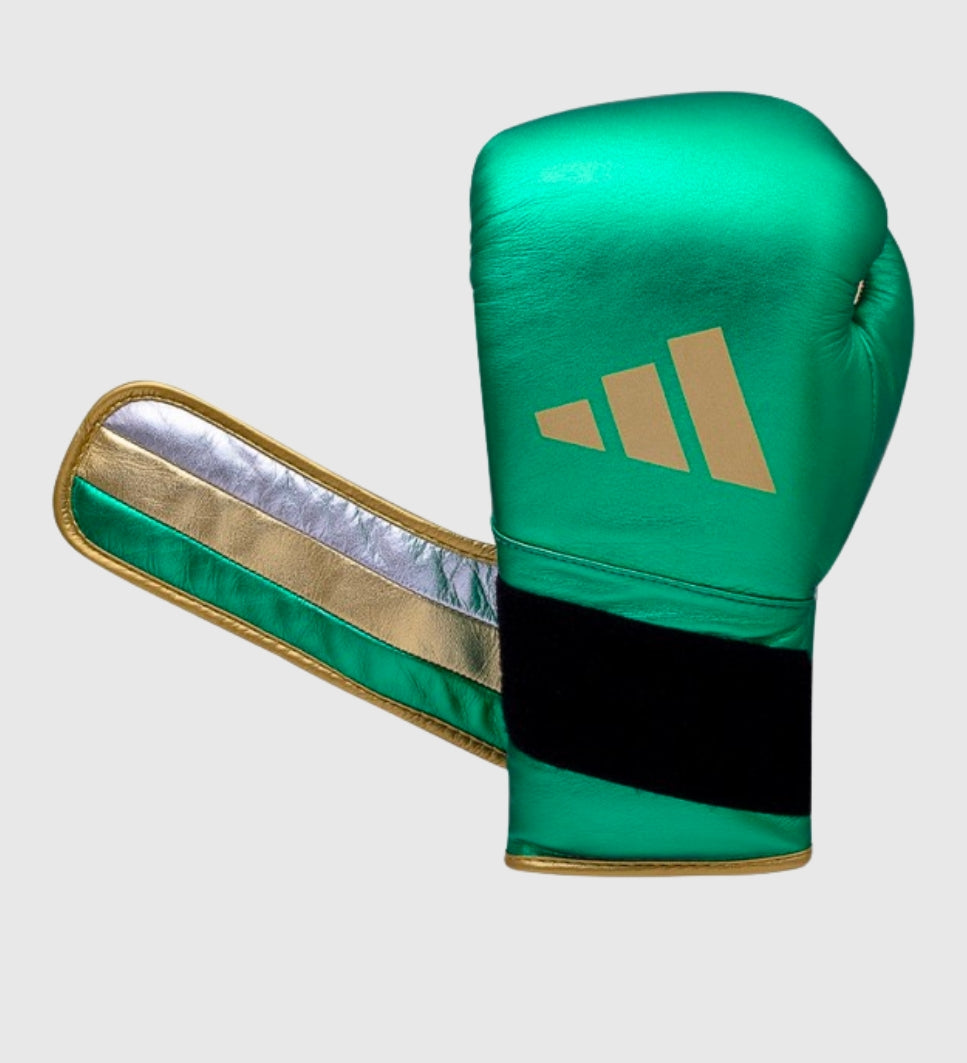 Gants de boxe Adidas Speed 500 - Vert/Doré