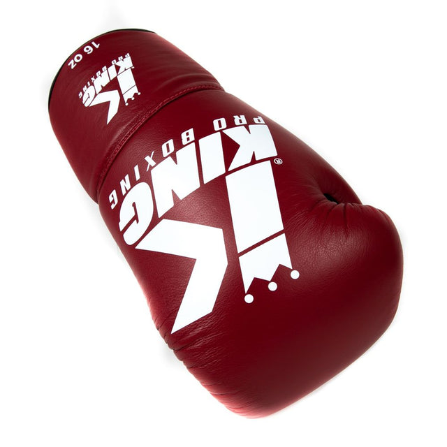 King Pro Boxing Boxhandschuhe BG1 mit Schnürverschluss – Rot/Schwarz