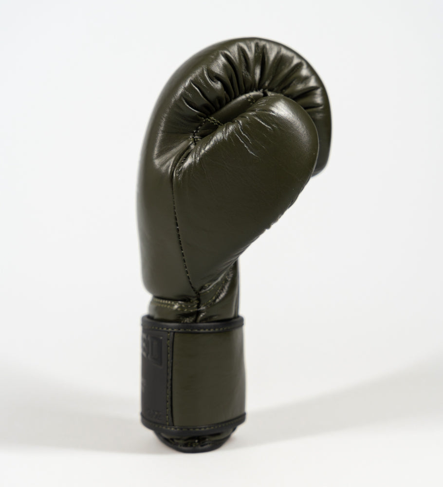 Gants de boxe Caged 'X' Series - vert kaki/noir