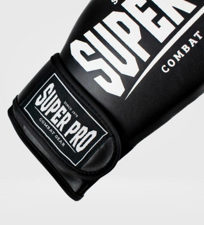 Gants de boxe Super Pro Champ - Noir/Blanc