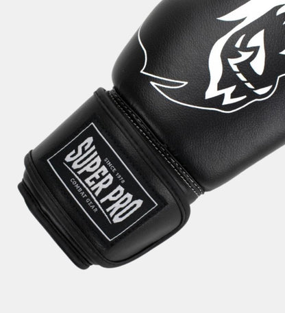 Gants de boxe Super Pro Talent Kids - Noir/Blanc