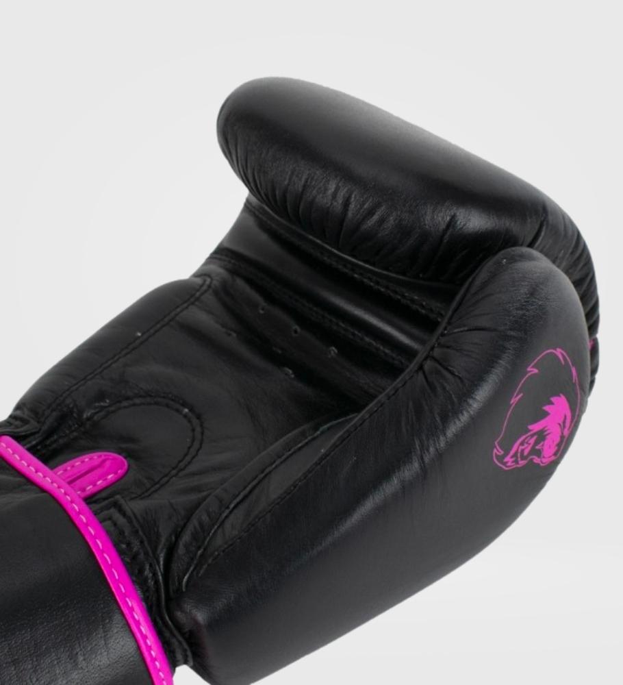 Gants de boxe Super Pro Warrior - Noir/Rose