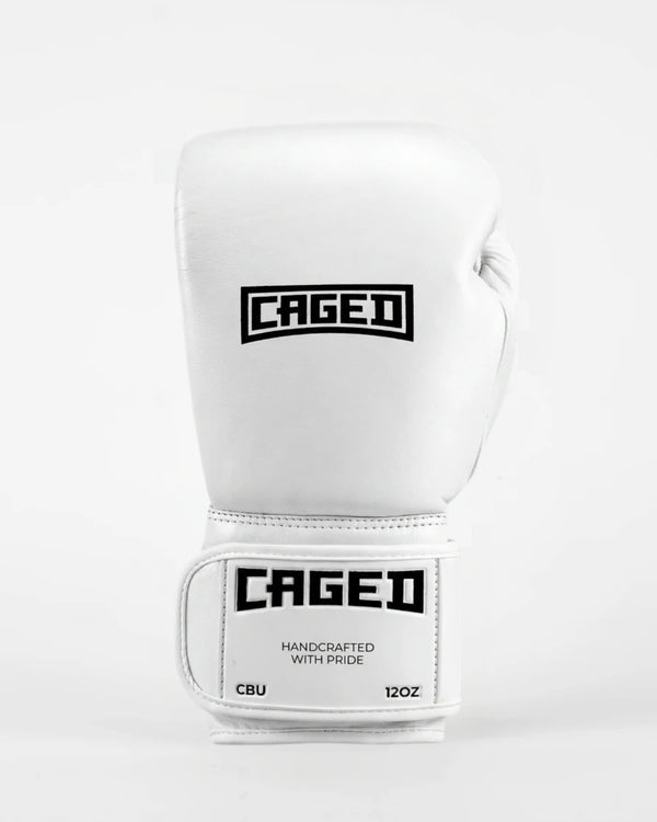 Caged Boxhandschuhe 'X' Series – Weiß/Schwarz