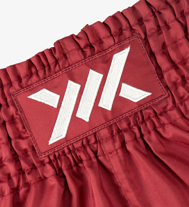 Caged Muay Thai Shorts Classic - Rood/Wit vrouw