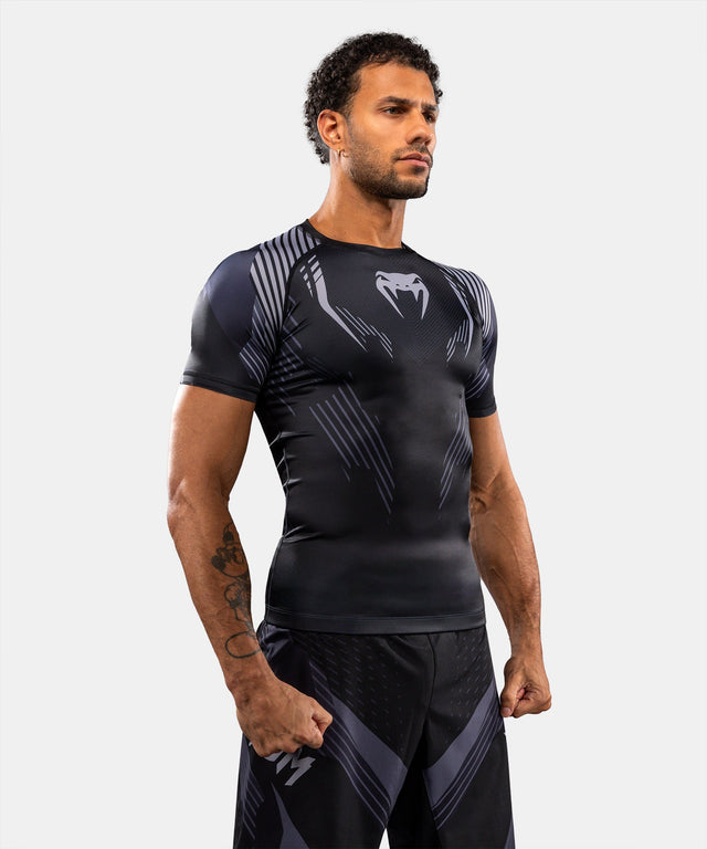 Venum Rashguard No-Gi 6.0 Short Sleeves – Black/Grey