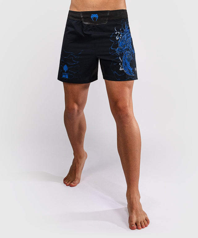 Pantalones de MMA Venum Thunder Dragon – Negro/Azul Real