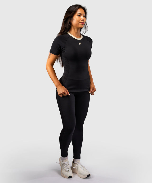 Rashguard Venum Viper manches courtes femme – Noir