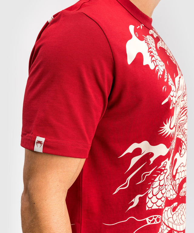 Venum T-shirt Dragon's Flight - Rood/Crème Wit